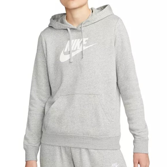 Women's Nike Sportswear Club Large Logo Fleece Hoodie - Picture 4 of 4